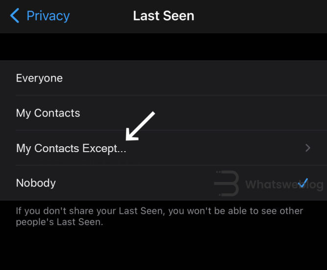 last seen option